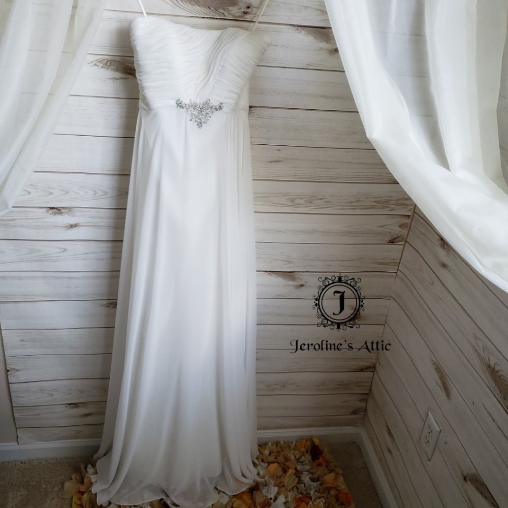 Custom Strapless Ivory Corset Back Wedding Dress